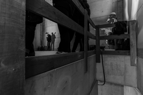 Musikperformance Fundstcke von Stephan Stiens,
              Installationsansicht 